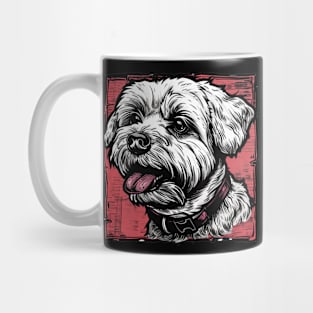 Retro Art Maltese  Dog Lover Mug